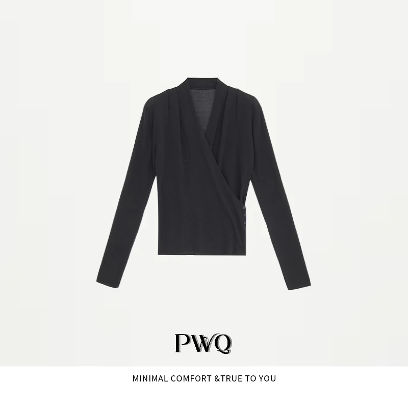 【天鹅颈】上衣兰-精天-丝V领交叉纽扣肩打揽MSCC-2581115-QX-QP