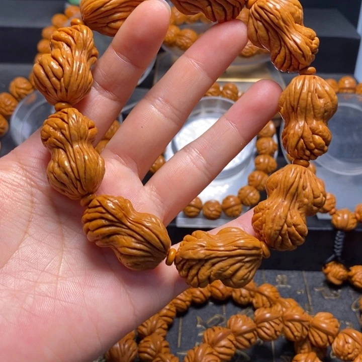桃核手串花生手串
