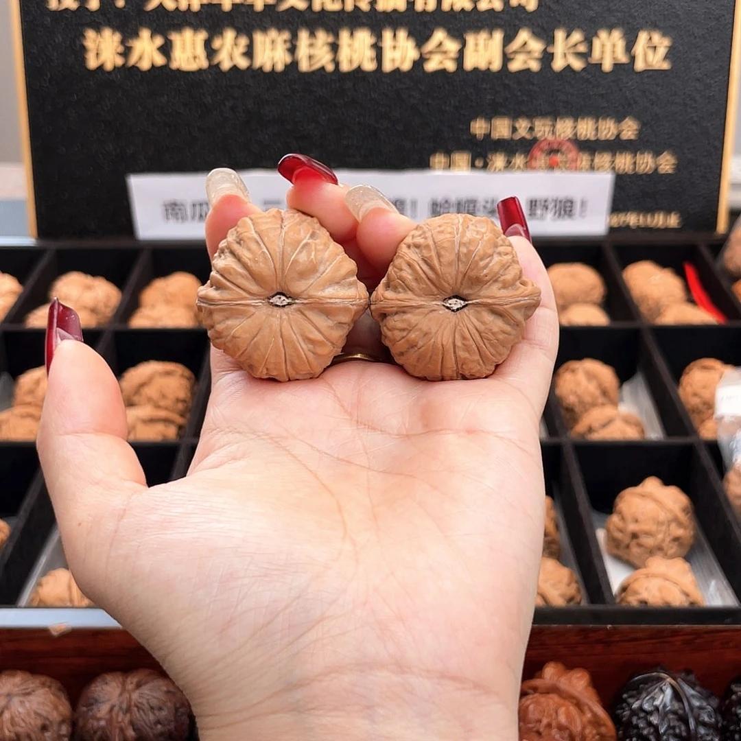 把件文玩核桃37南瓜全品正圆边肚同尺正肩S3703