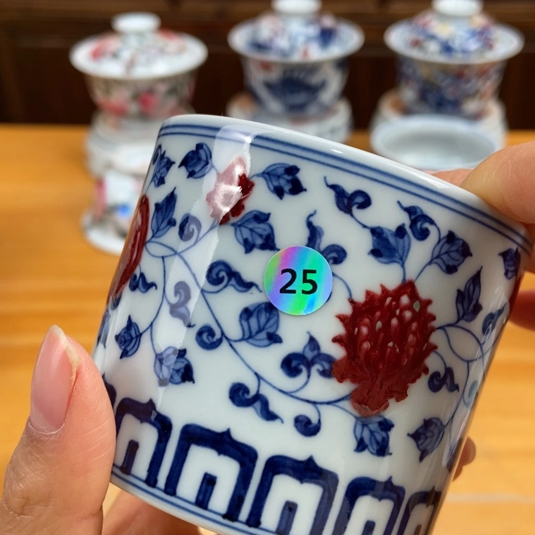 手绘现代茶具非古董