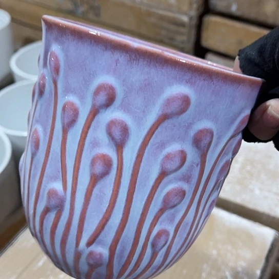 多肉绿植陶瓷花盆9:9包邮，有孔，微瑕