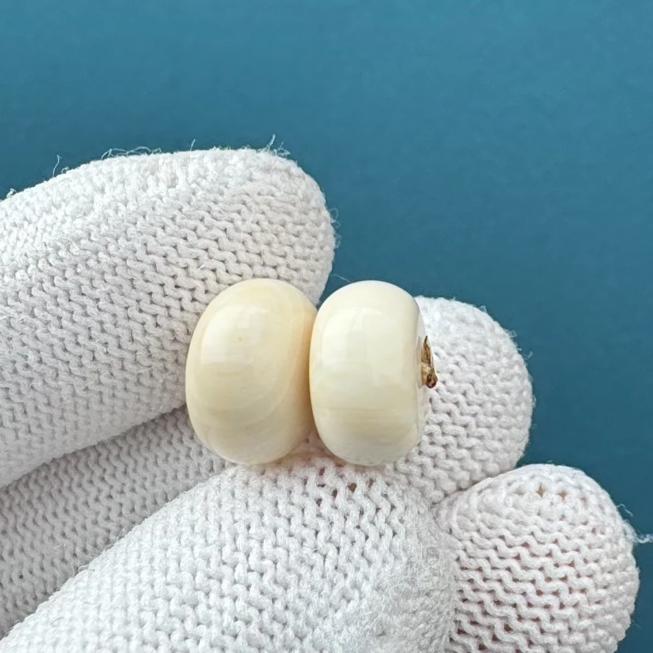 D4846天然猛犸牙 瑕疵特价11mm支持鉴定 假一罚四