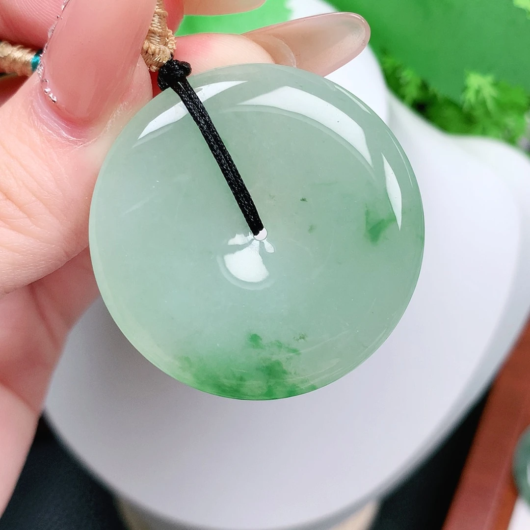 翡翠未镶嵌颈饰平安37-5.7