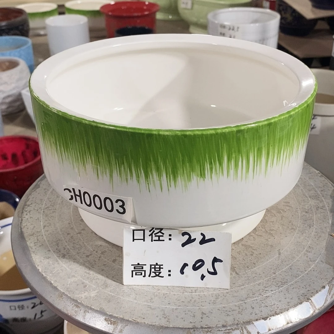 【闪购商品】陶瓷微瑕花盆-CCH003-1个中号