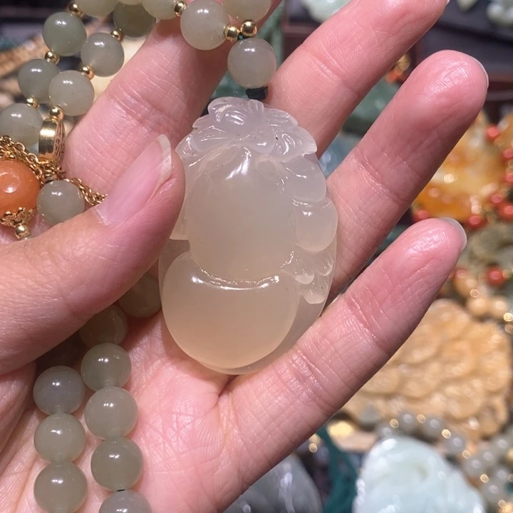 岫玉毛衣链未镶嵌