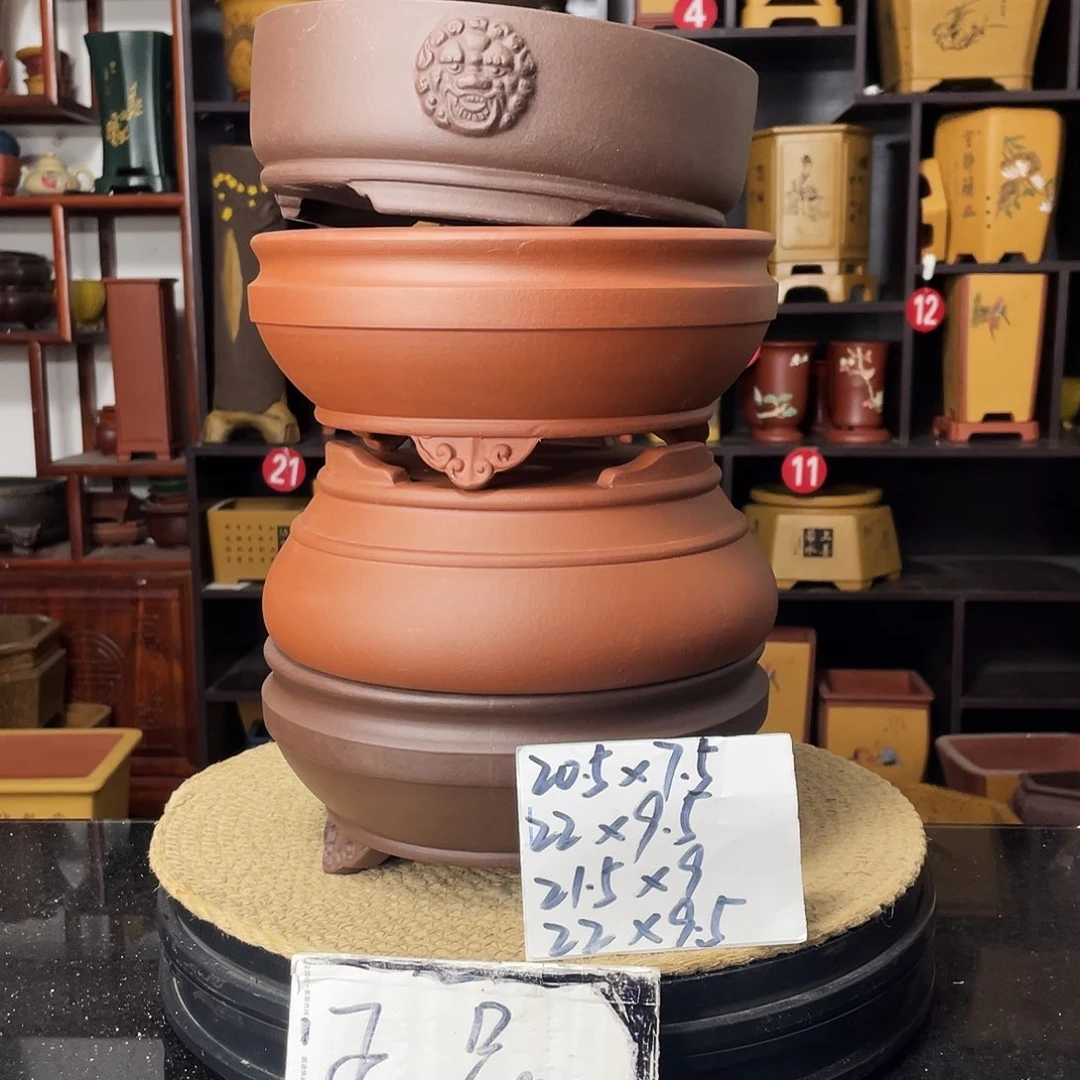 紫砂D-婉秋紫砂花盆