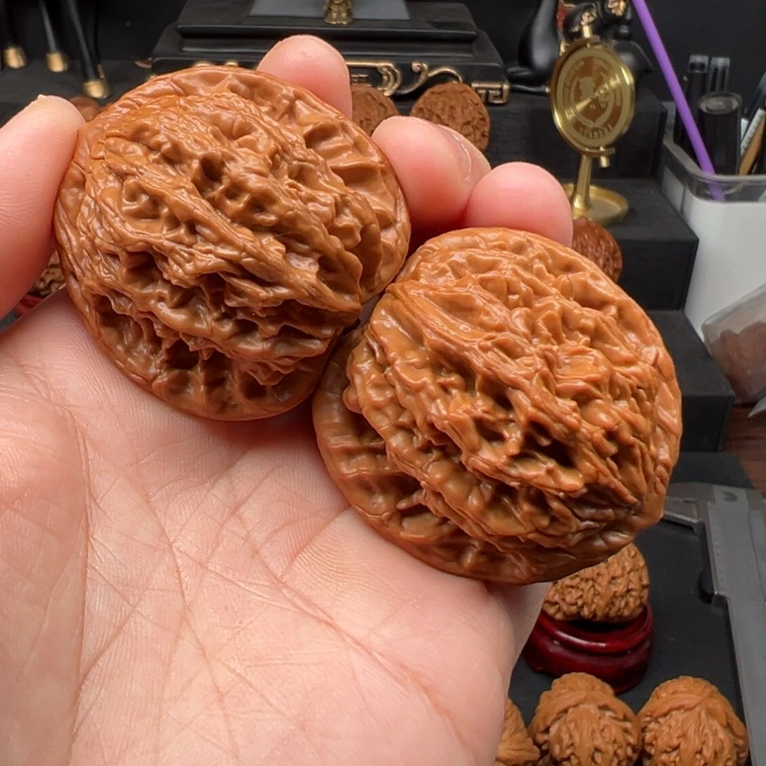 文玩核桃吊坠42全品麦穗虎头