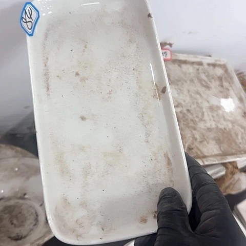 瓷片国营厂库存微瑕22厘米84