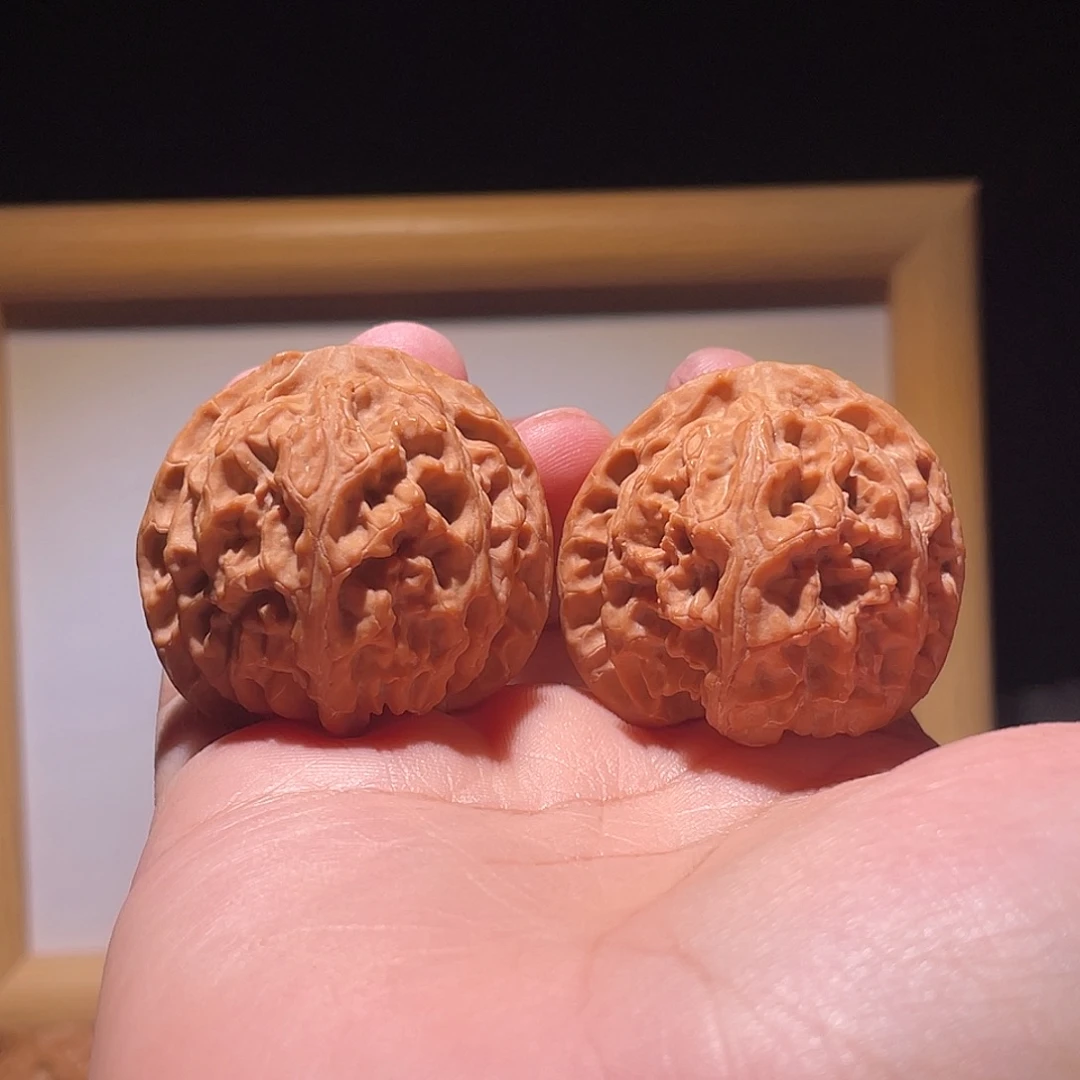 把件文玩核桃40全品苹果园