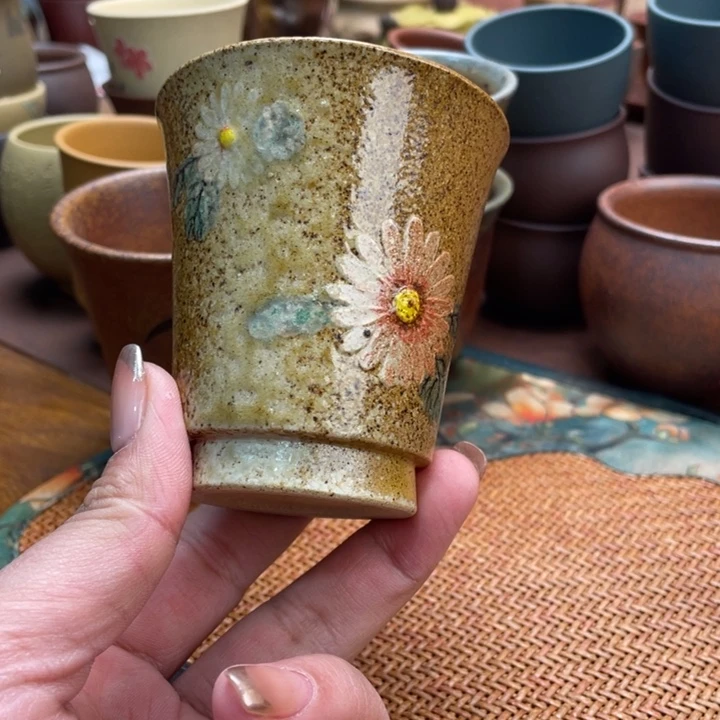 紫砂茶杯坐****流原矿紫砂主人杯