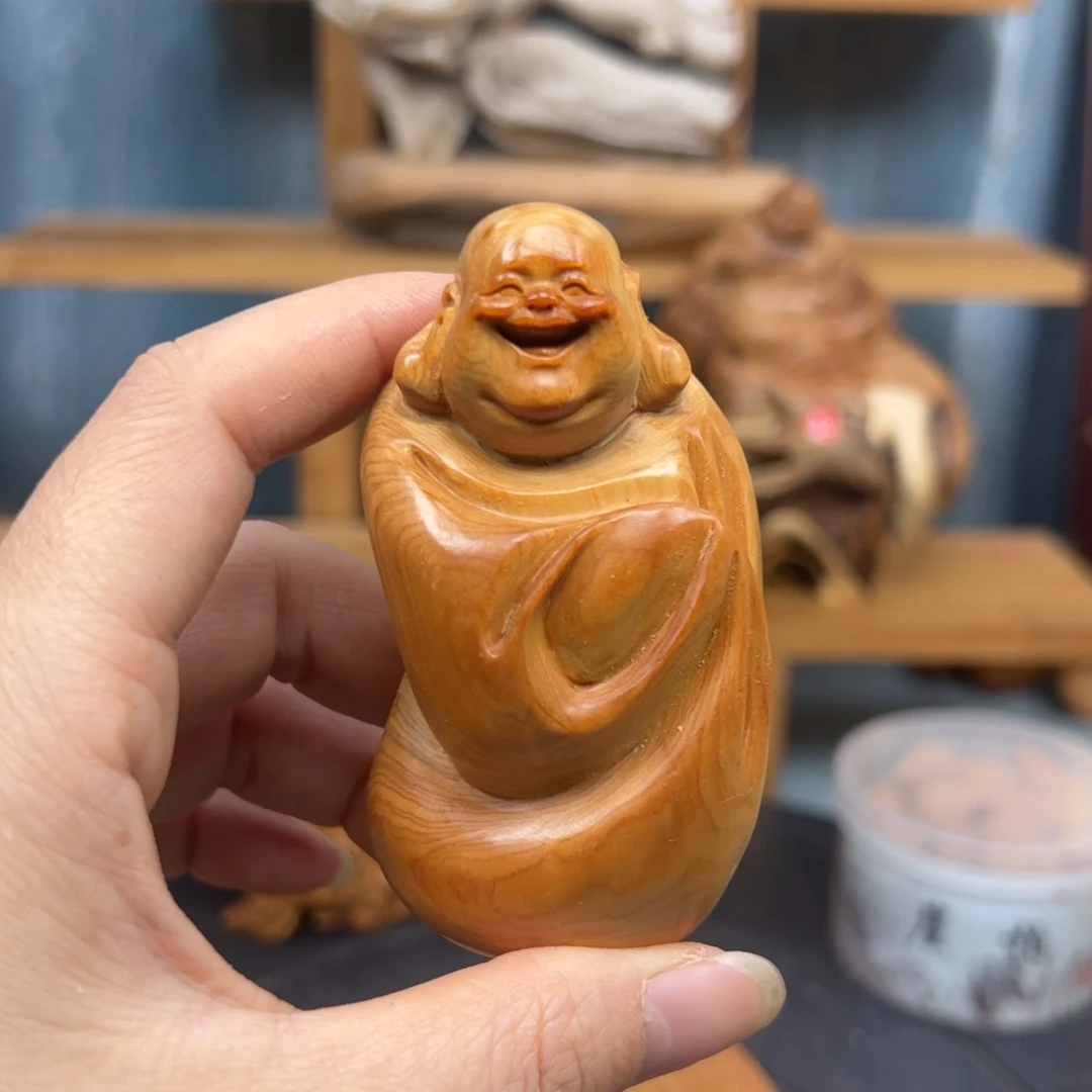 木周崖柏木摆件手把件