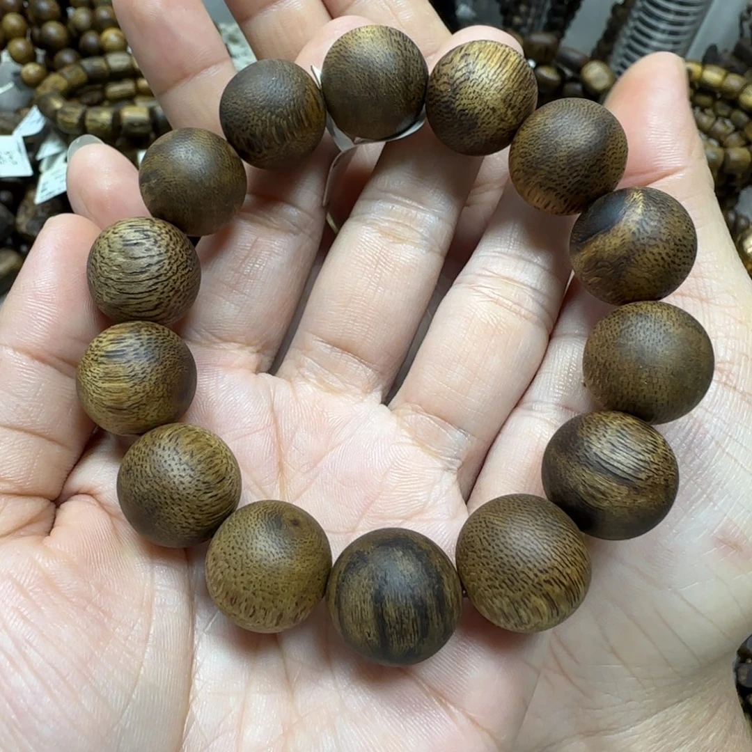 手串沉香浮沉莺歌绿多样性发货一条卡16-25克