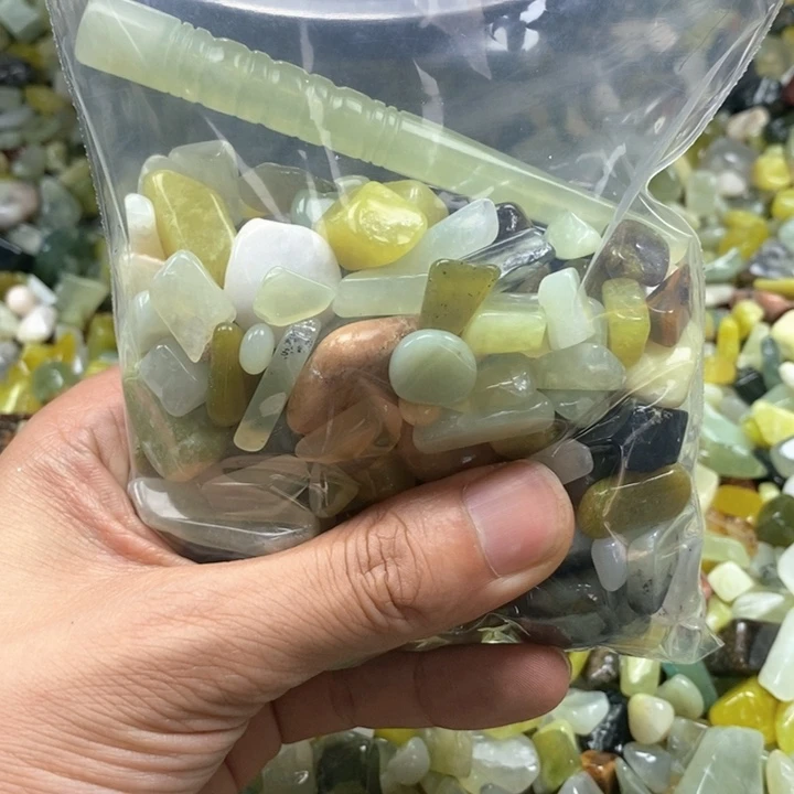 未镶嵌岫玉鱼缸石