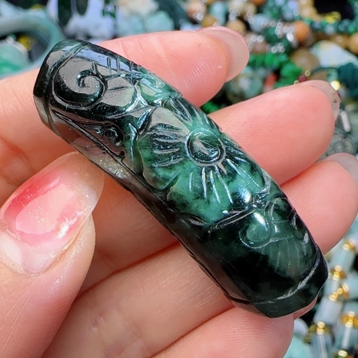 翡翠颈饰未镶嵌天然A货34