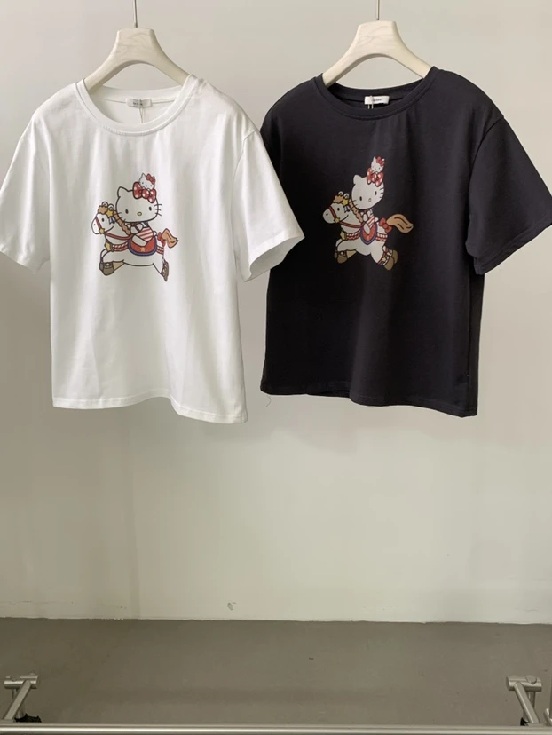 lovely@z5780 印花小猫t恤