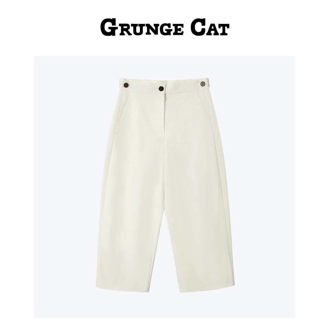 Grunge Cat女士廓形基本款工装裤