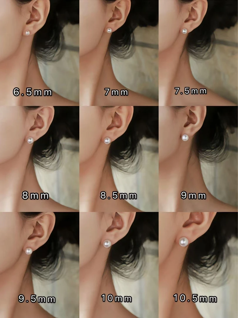 天然淡水面包珍珠耳饰养耳洞小巧精致耳钉气质百搭复古