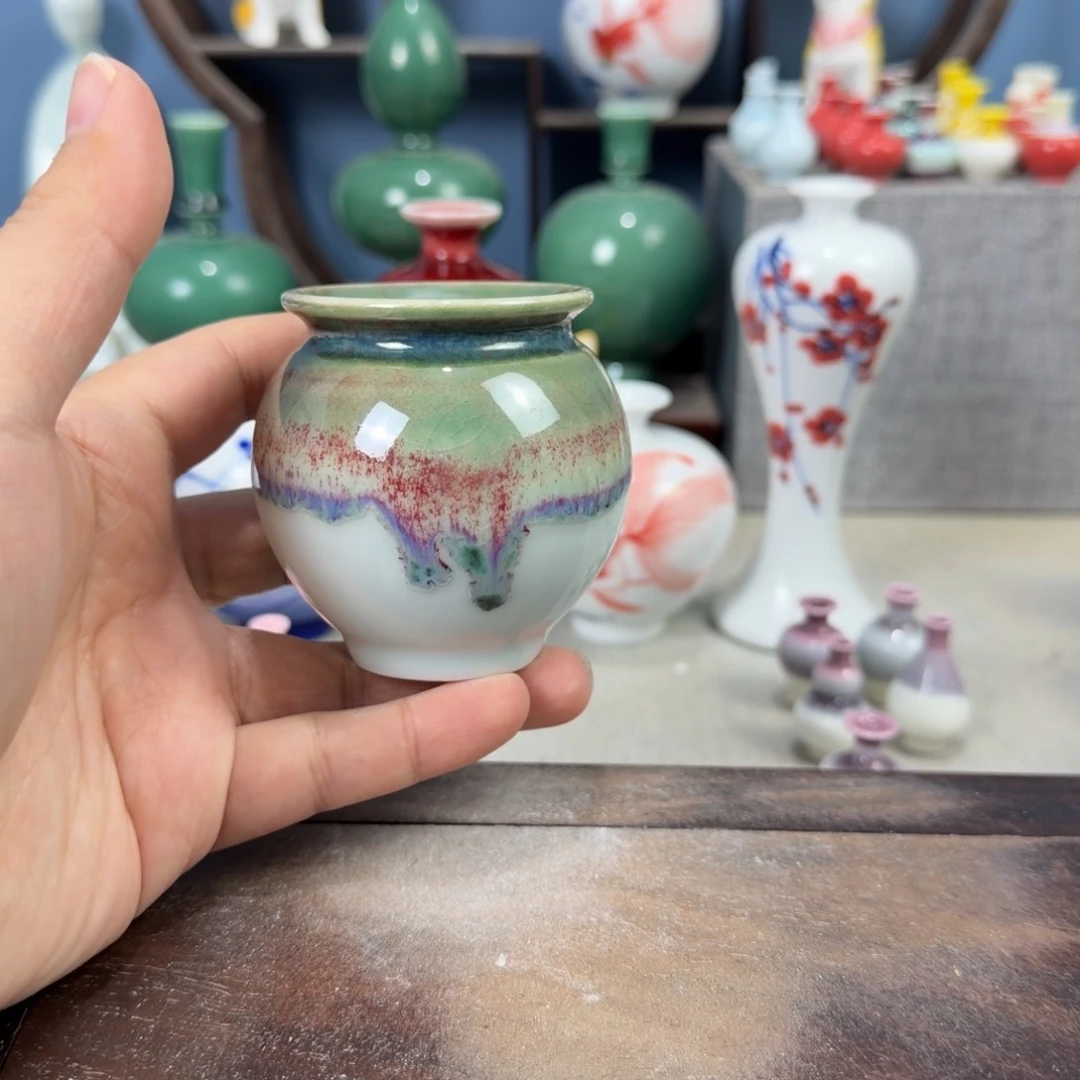 陶瓷手工小花器摆件