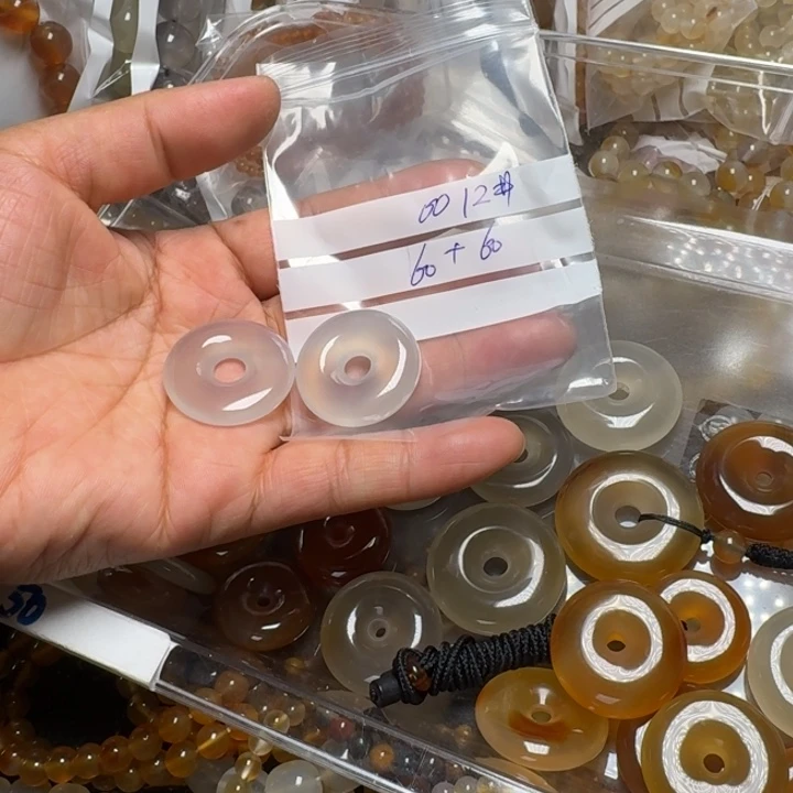 玛瑙/玉髓项链未镶嵌糕*0012