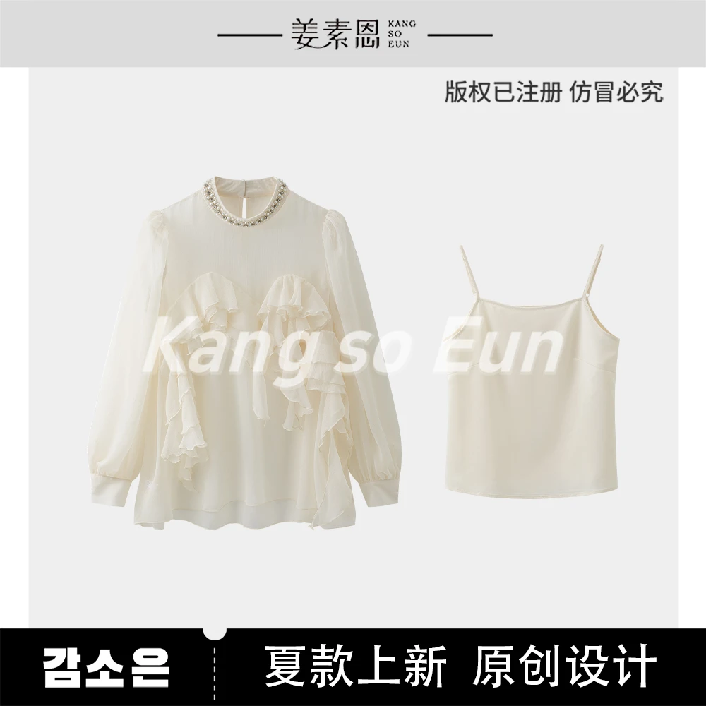 《李易行》【梦游仙境】小众法式时尚百搭单上衣GY25XT070163