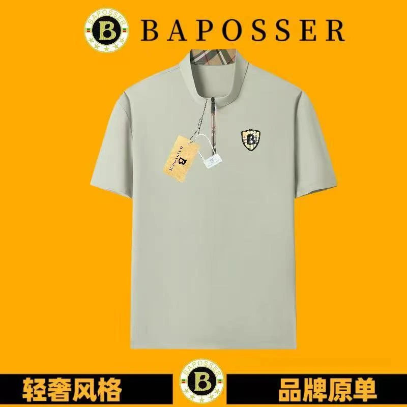 92009 夏季短袖纯色刺绣水洗宽松T恤情侣