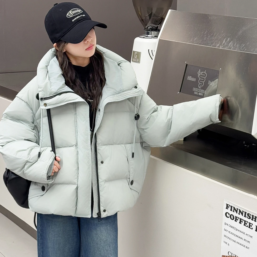 女童秋冬时尚外套儿童棉服加厚连帽上衣韩版潮流冬季保暖棉袄大童