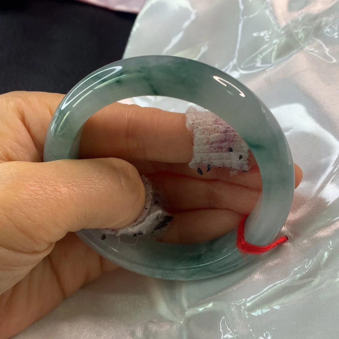 翡翠未镶嵌手镯翡翠手镯56.3