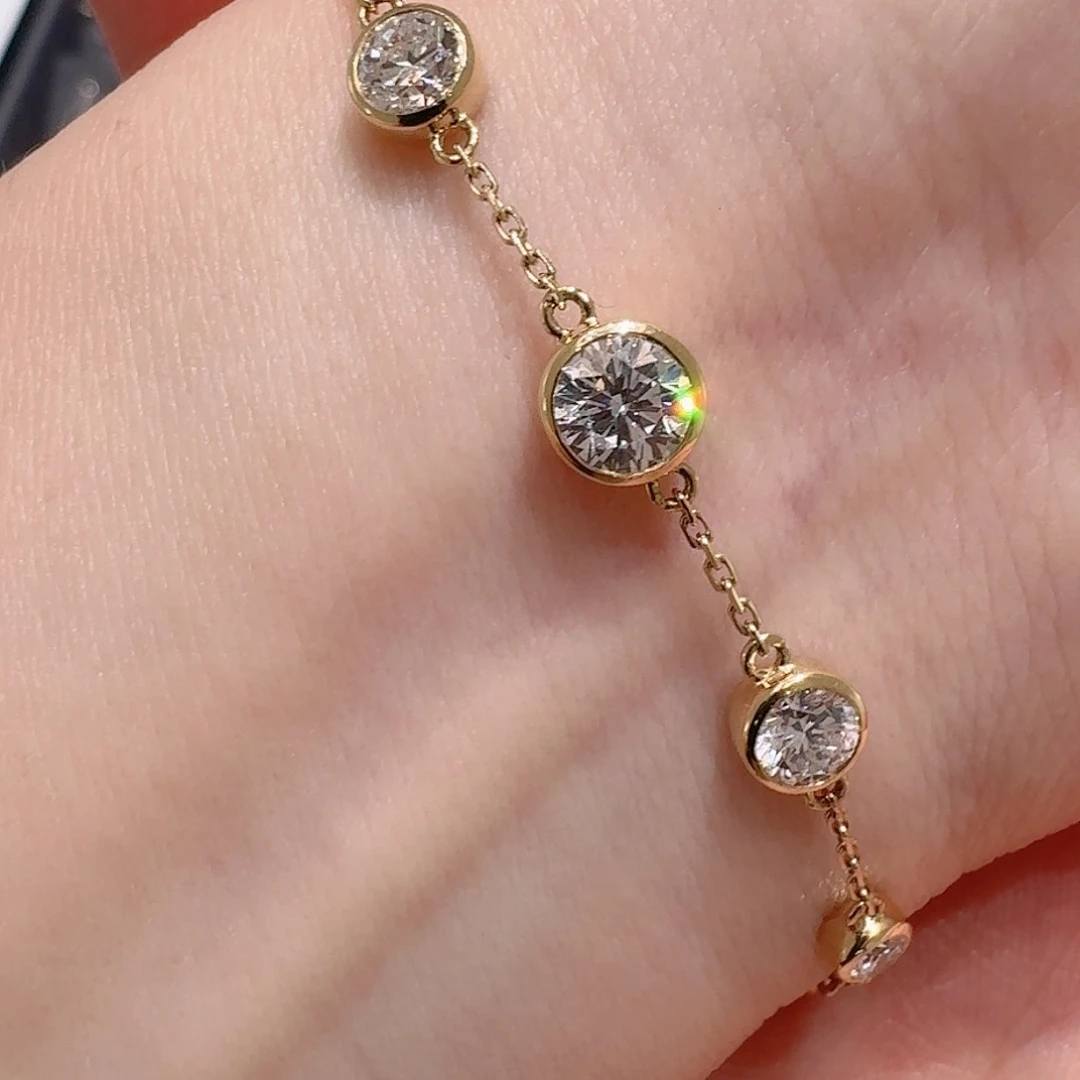 实验室培育钻石18K金镶嵌