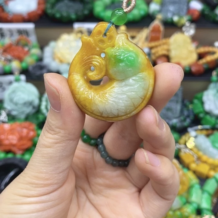 翡翠未镶嵌颈饰项链8