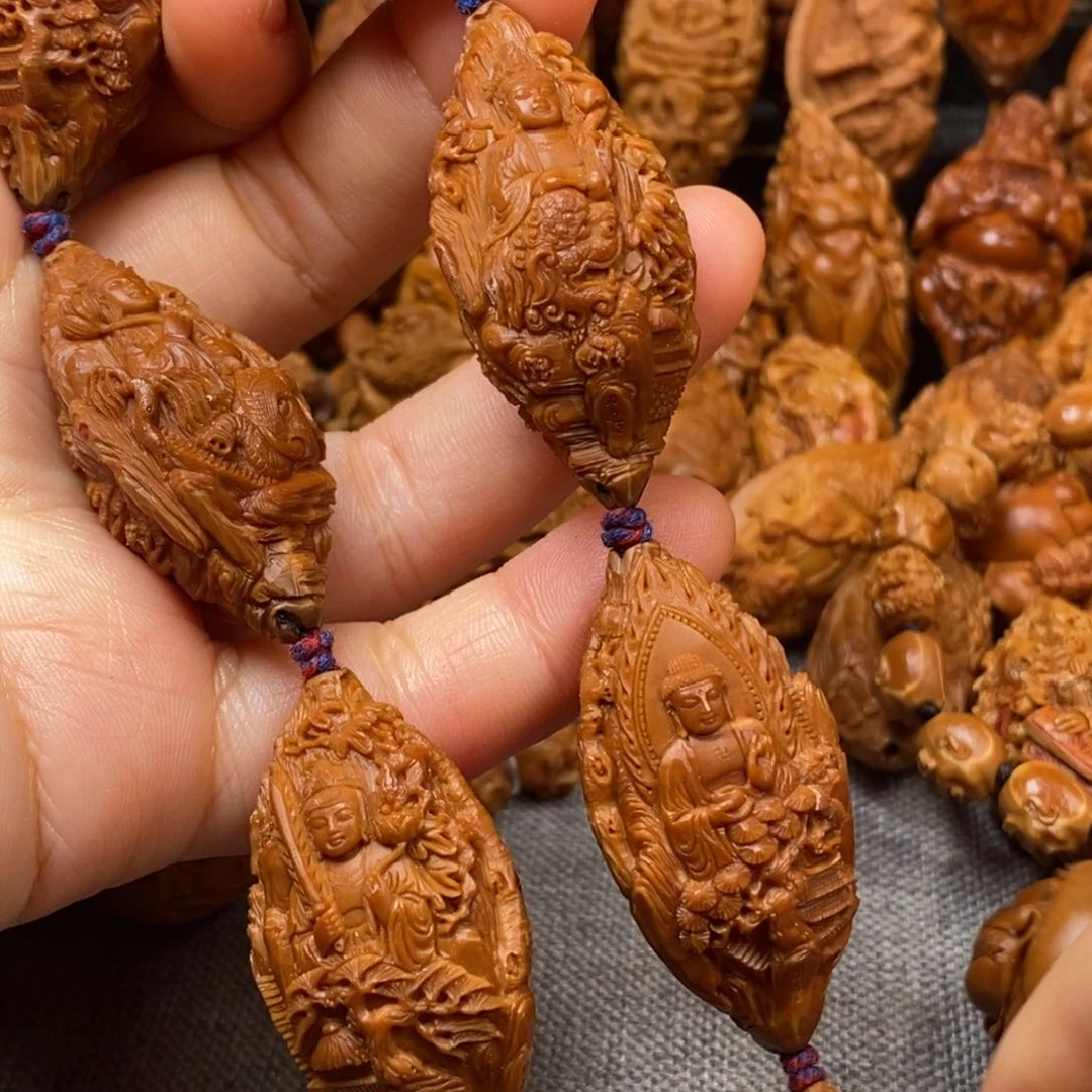 橄榄核手串/手链小****了核雕手串