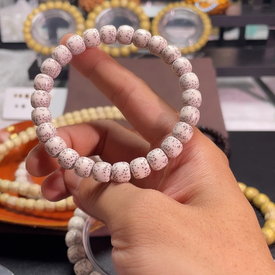 简***单手串星月菩提原生态星月菩提原白手串9.8