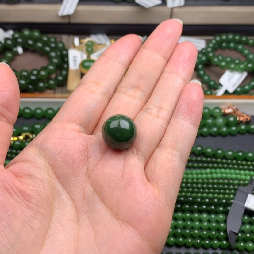 【闪购商品】未镶嵌手链和田玉（碧玉）棣**力15
