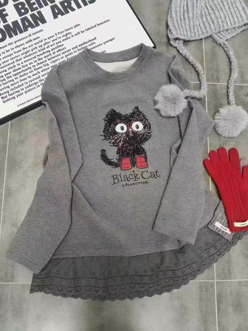 植绒磨毛不加绒打底衫