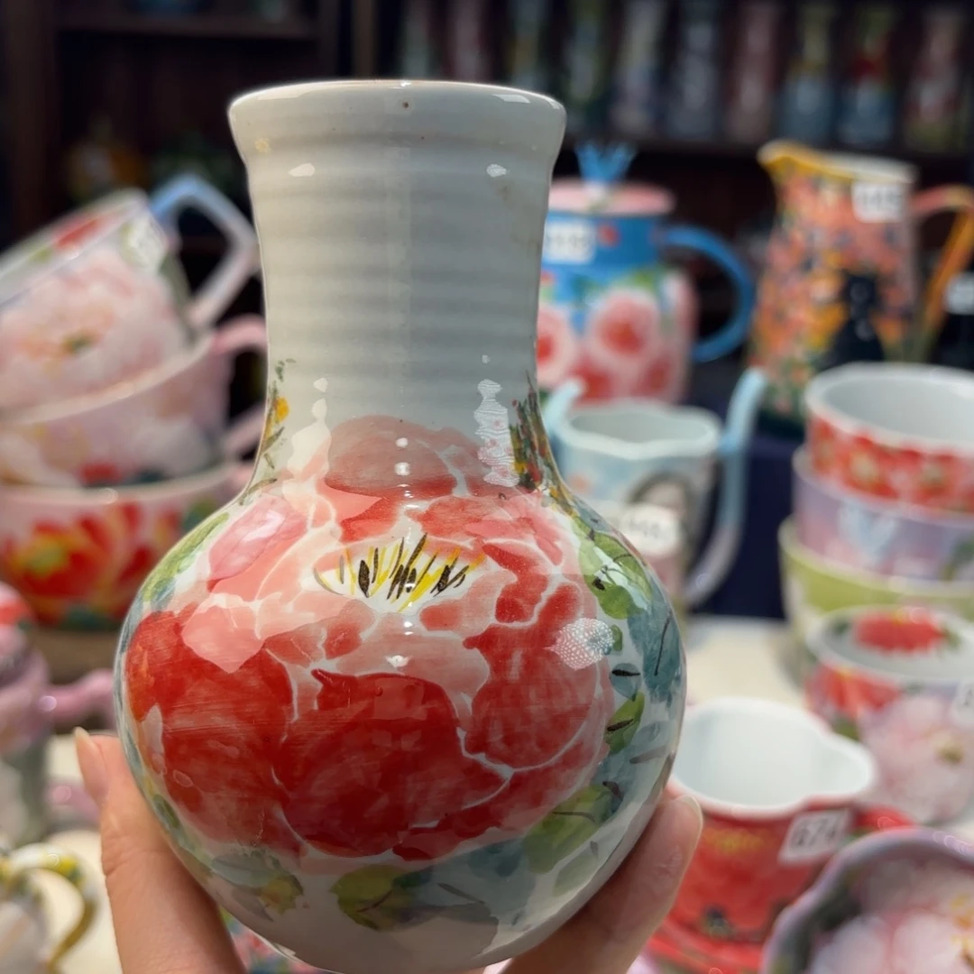 瓷片景德镇手绘高温釉下彩陶瓷茶具