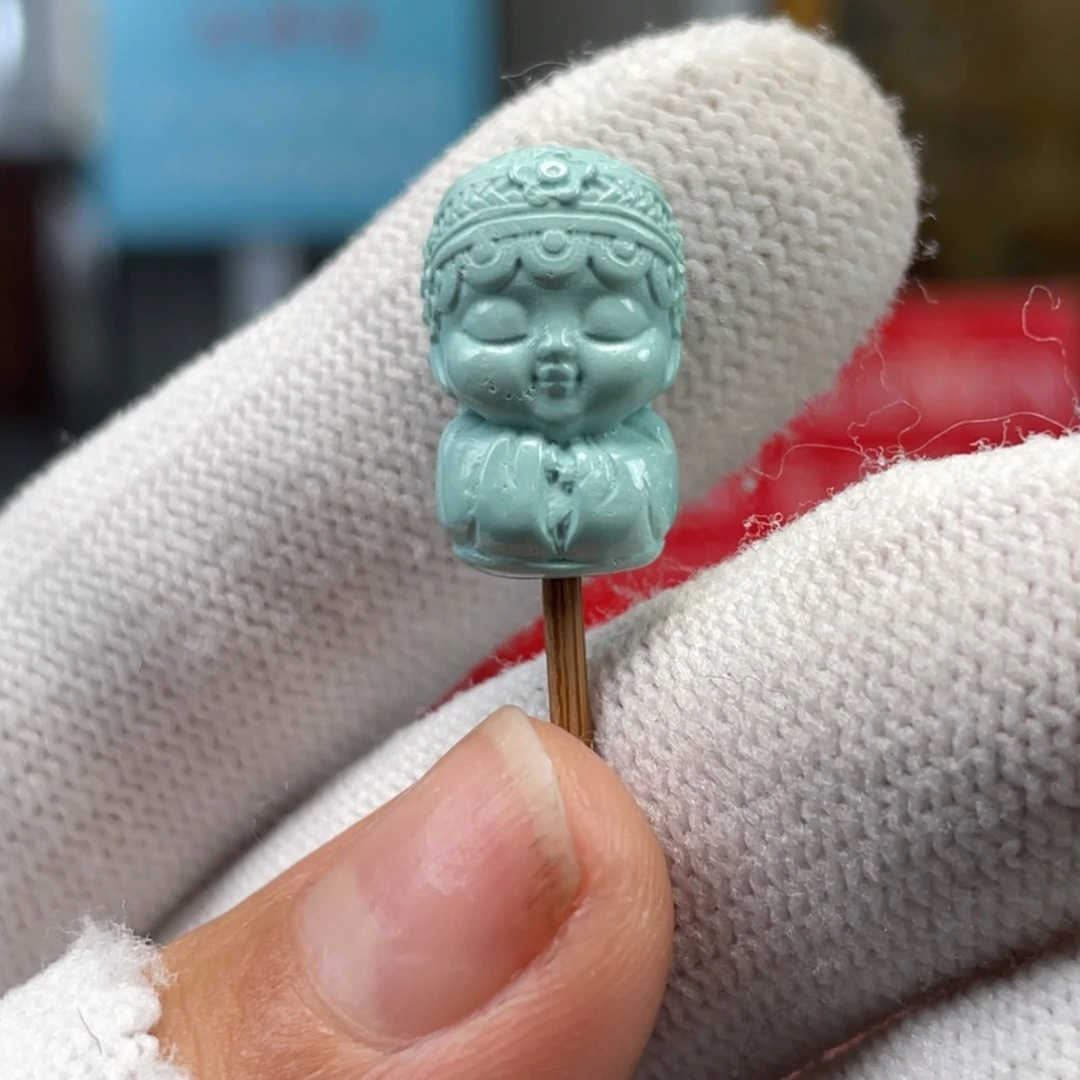 绿松石未镶嵌挂件