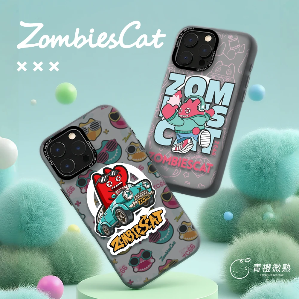 魔鬼猫 摇滚萌喵原创IP磁吸设计适用于苹果16Pro多型号防摔手机壳