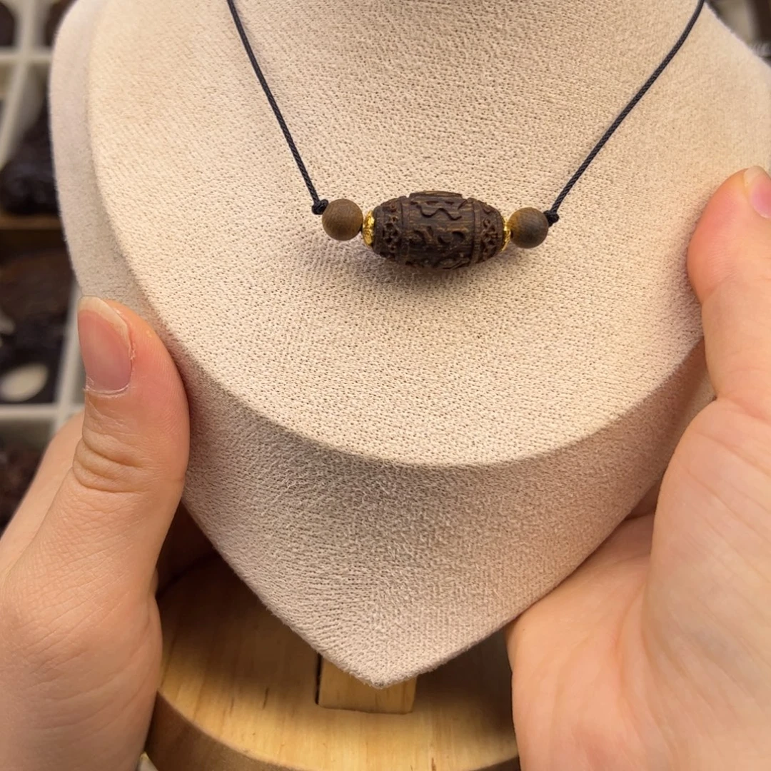 木质类单珠随行脖挂配饰