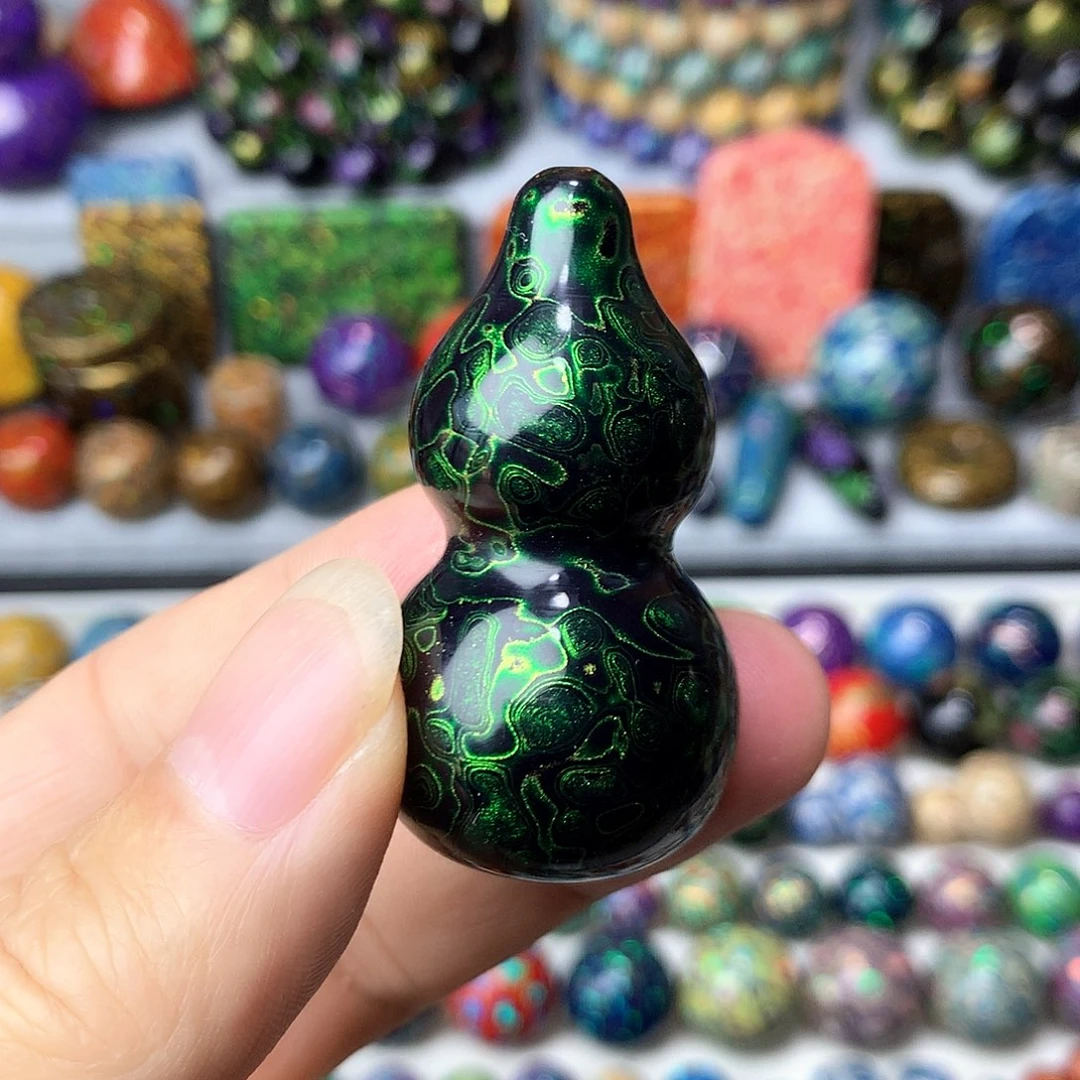 大漆檀木5厘米葫芦天地孔