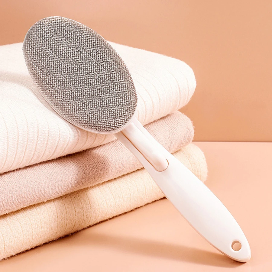 批发旋转粘毛器塑料长柄便携式衣服长头发衣物大衣防静电除毛器