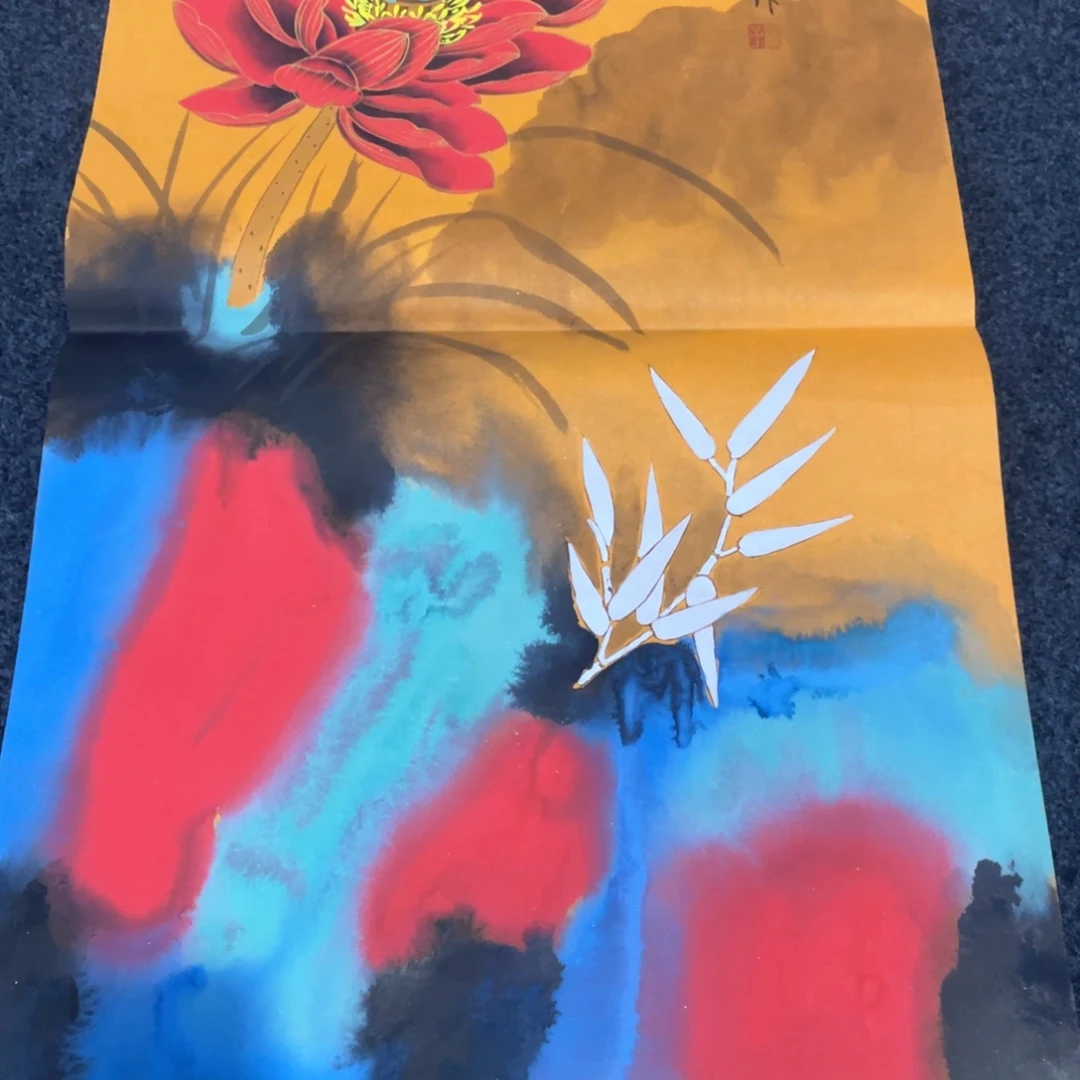 国画国画作品画心一张