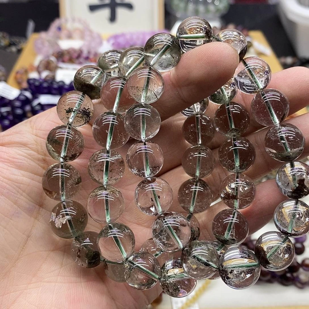 水晶手链未镶嵌多样性发货发一条