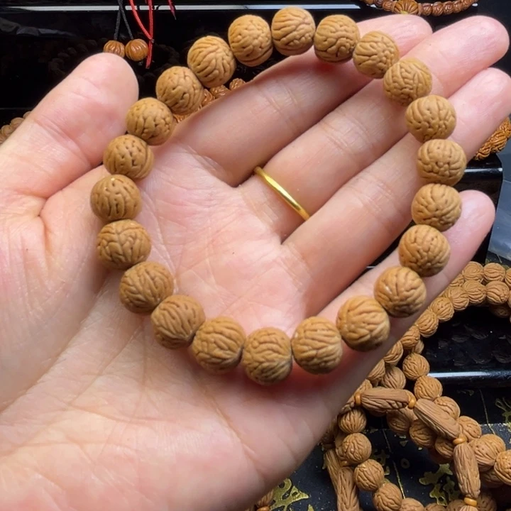 手串桃核小脑纹单圈
