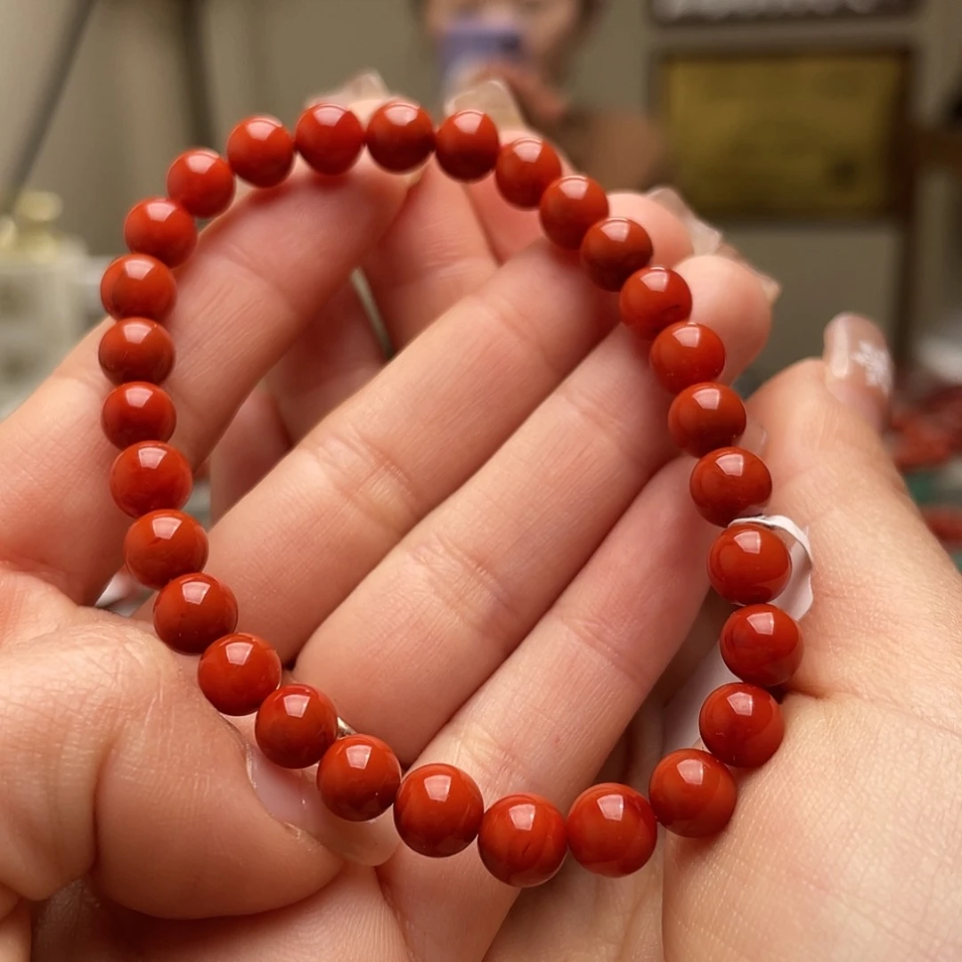南红玛瑙手链未镶嵌