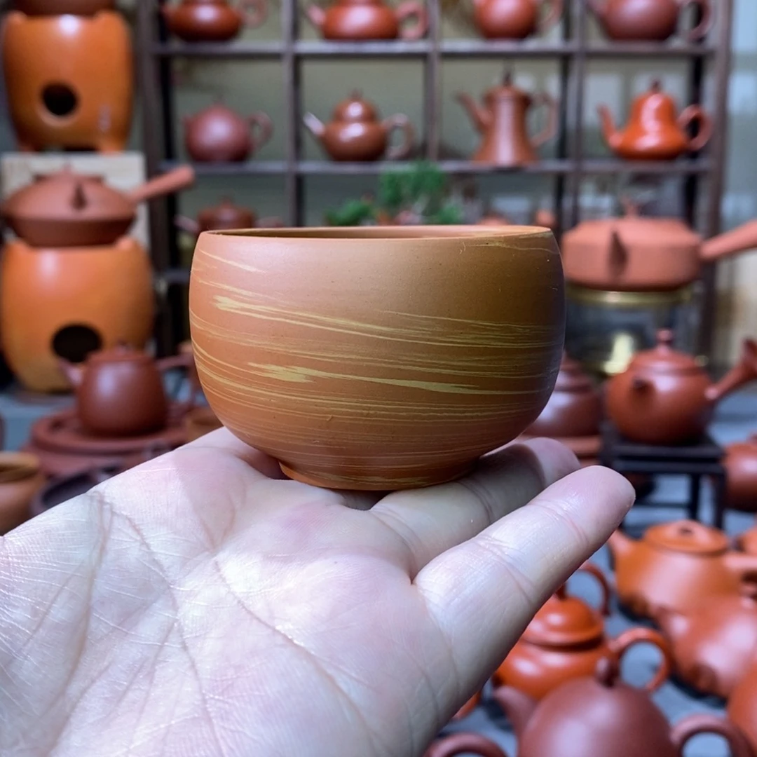 紫砂茶壶余少波鸡蛋绞泥主人杯80cc