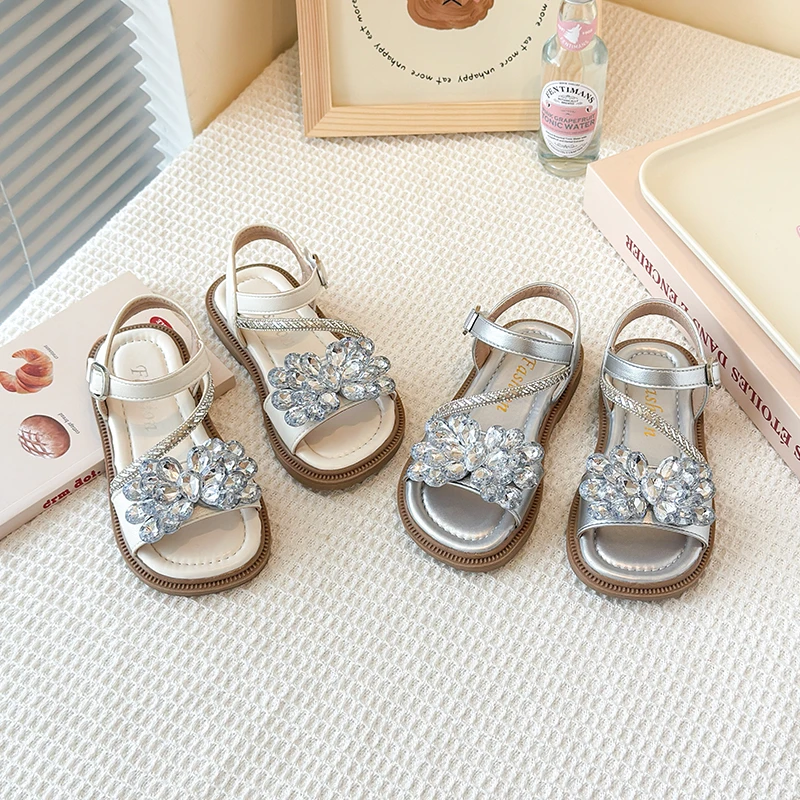 【槐序】大水滴水钻公主凉鞋W08