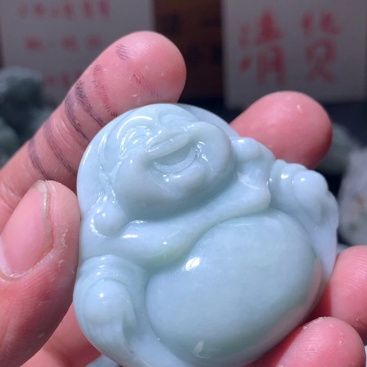 翡翠未镶嵌颈饰保真天然a货翡翠