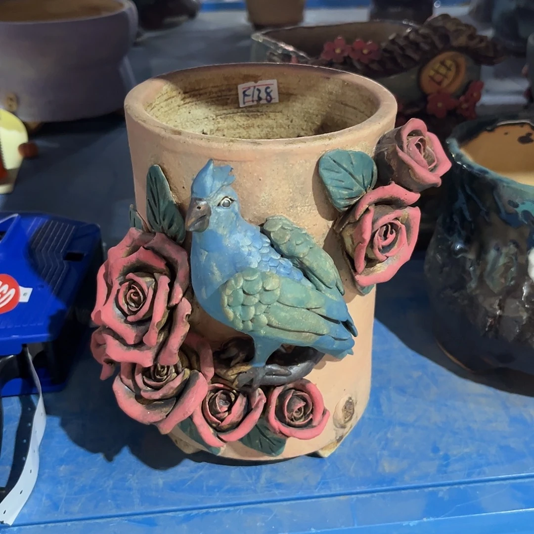 福利33 号手工花盆陶然花器