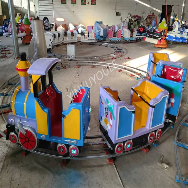 新款轨道马卡龙小火车小型过山车玩具批发游乐设备厂家