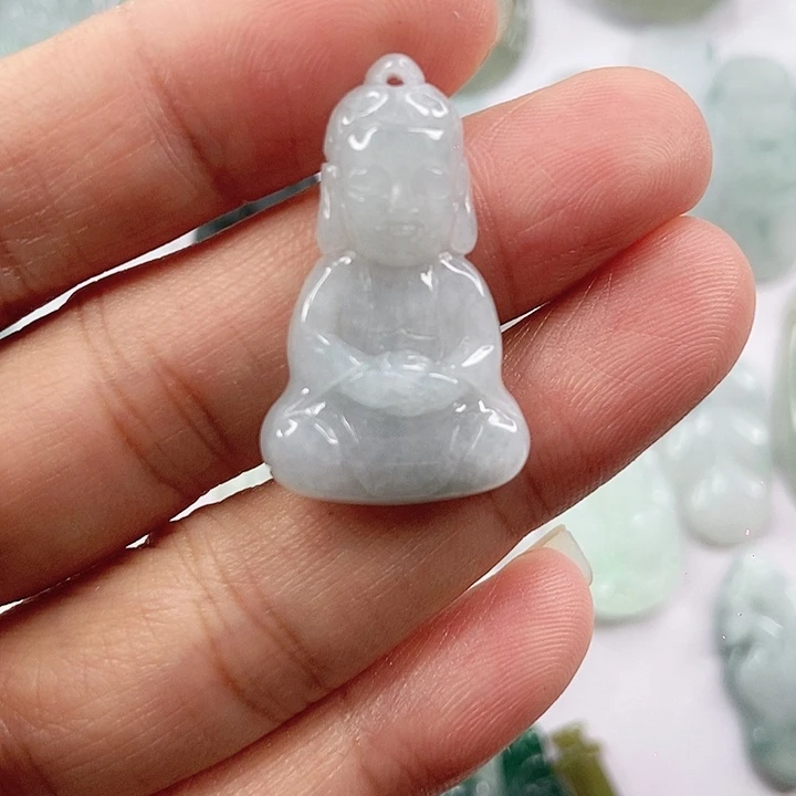 颈饰未镶嵌翡翠天然翡翠