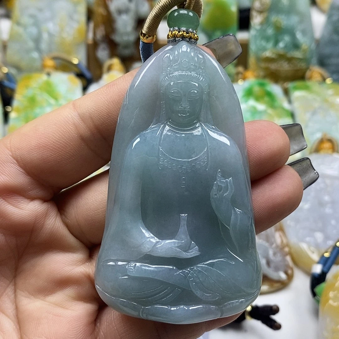 翡翠未镶嵌颈饰天然a货翡翠